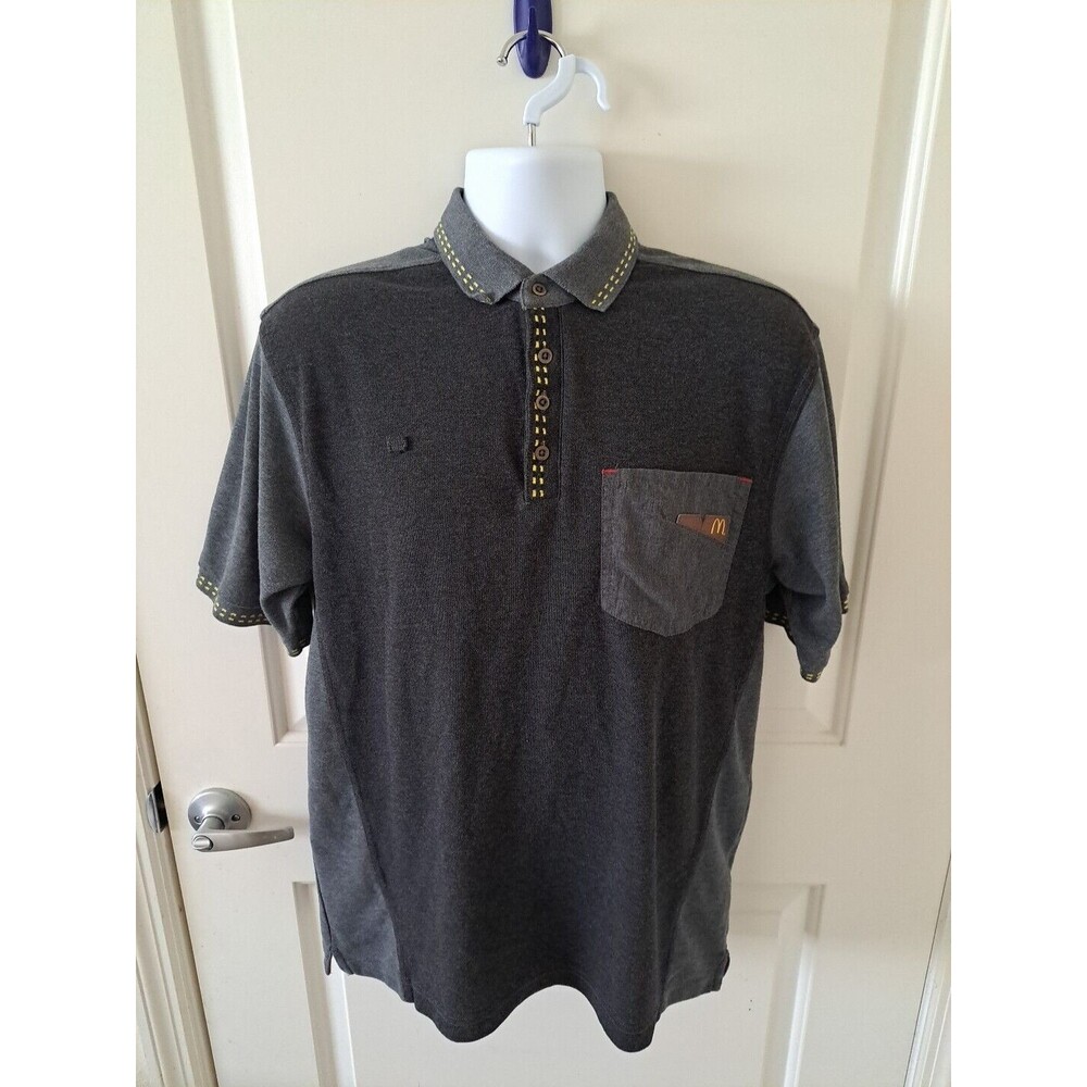 McDonalds Timeless Elements Polo Shirt Mens Size Medium Employee Uniform